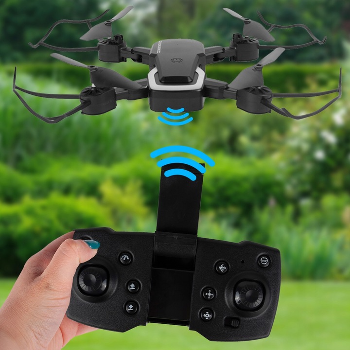 DRON Z KAMERĄ DLA DZIECI QUADROCOPTER HD WIDEO 0,3MP AKUMULATOR 3,7 WALIZKA