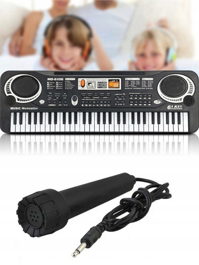 KEYBOARD PIANINKO ORGANY ORGANKI PIANINO ELEKTRONICZNE DLA DZIECI +MIKROFON