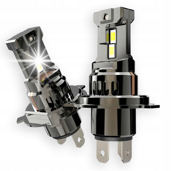 ŻARÓWKI H4 LED ŻARÓWKA MOCNE BIAŁE 12V 100W +1000% CANBUS 1:1 HOMOLOGACJA