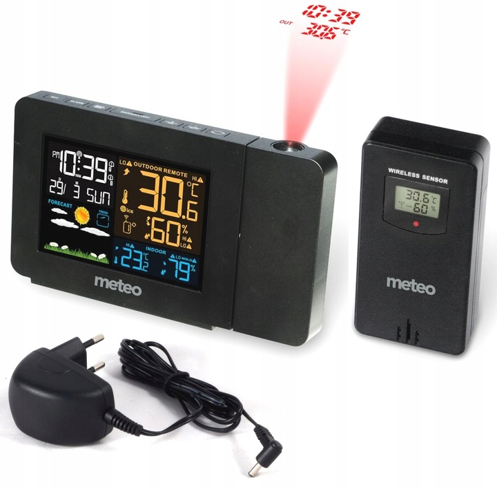 STACJA POGODOWA METEO SP79 Z Projektorem