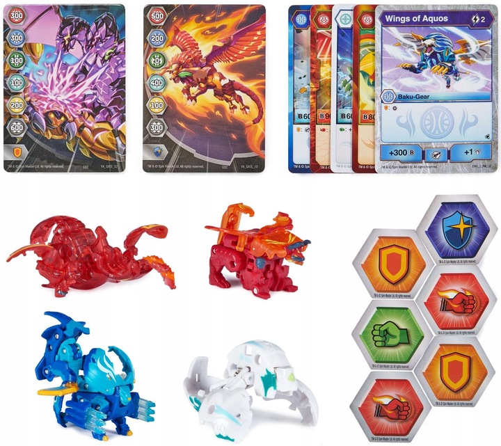 BAKUGAN LEGENDS ZESTAW NILLIOUS NOVA ULTRA GEOGAN