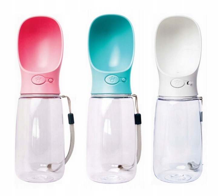 BUTELKA NA WODĘ DLA PSA BIDON POIDŁO MISKA 0,5L PRZENOŚNA SPACER TURYSTYCZN