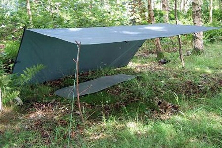 Szkocki Tarp, płachta DD Hammocks 3x3 oliwka