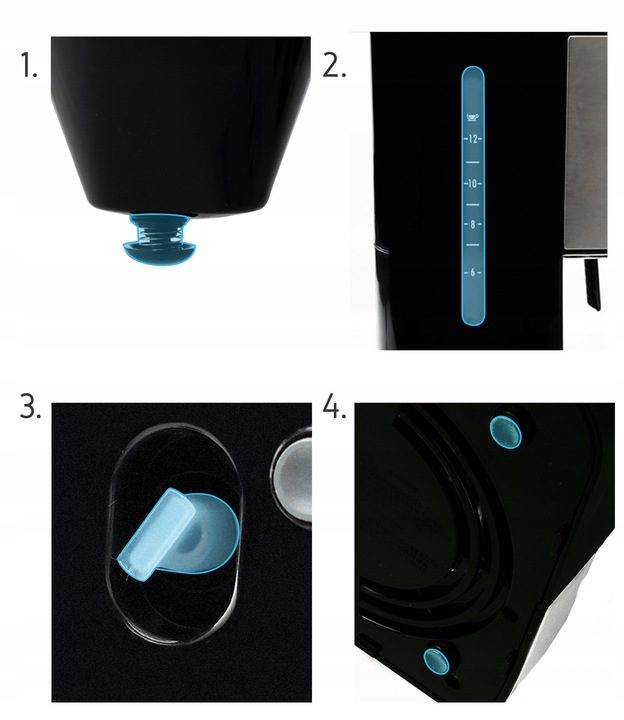 Ekspres przelewowy kawy 2w1 Yoer 1900W +Dystrybutor wody na herbatę +Timer