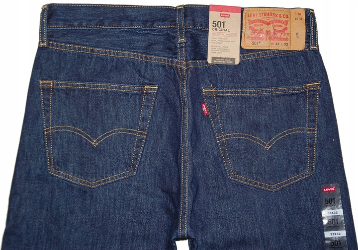 LEVIS 501 33/32 W33 L32 STRAIGHT 0115 pas 86 cm