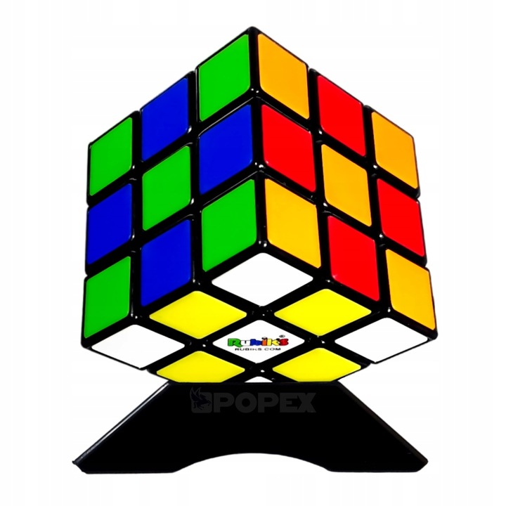 KOSTKA RUBIKA ORYGINALNA RUBIK'S 3x3 + PODSTAWKA + ALGORYTMY SAMOUCZEK PL