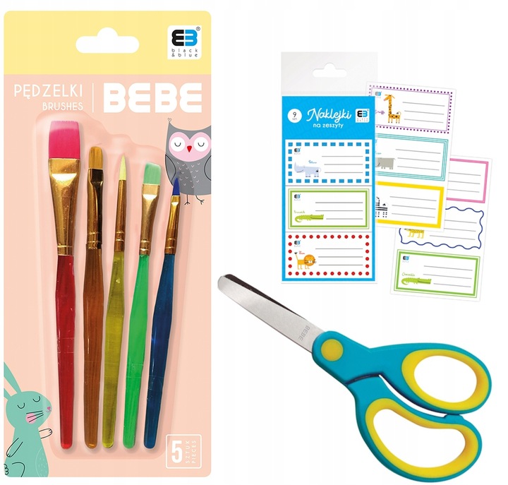 BEBE INTERDRUK DUŻA WYPRAWKA ZESTAW DO SZKOŁY XXL 1-3 + GRATIS 26 ELEMENTÓW