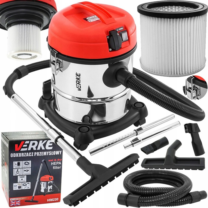 ODKURZACZ PRZEMYSŁOWY WARSZTATOWY SUCHO MOKRO 20L