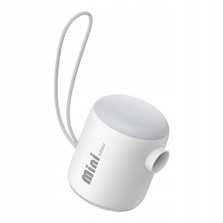 Baseus Mini Kompresor Przenośna Pompka Lampka LED USB-C 230L/min 3500kPA