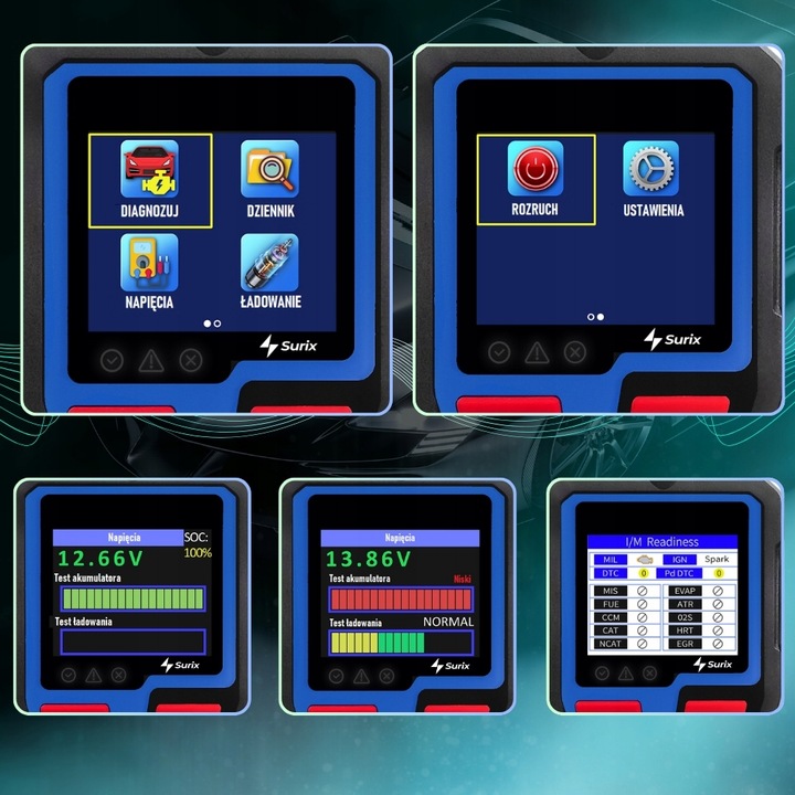 INTERFEJS DIAGNOSTYCZNY TESTER OBD2 JĘZYK POLSKI SKANER PL MENU POPRAWIONY