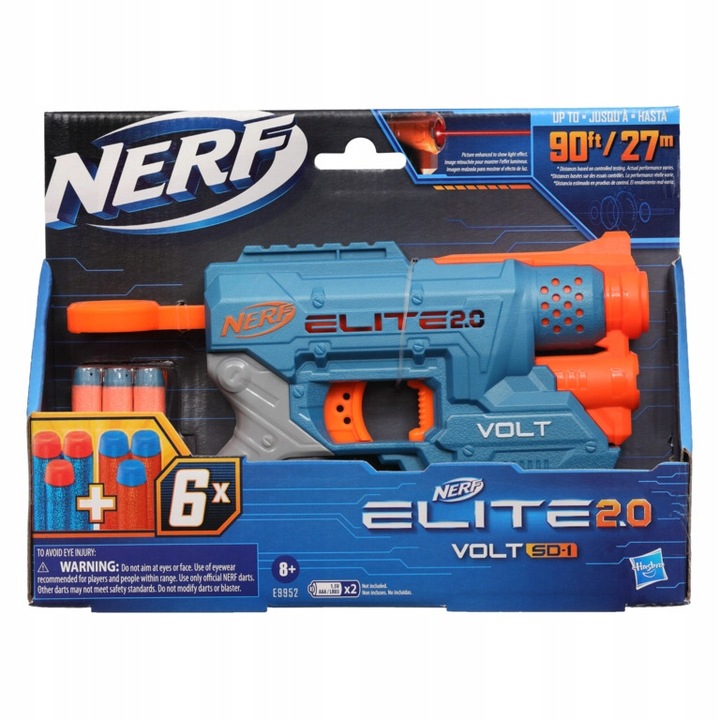 HASBRO NERF ELITE 2.0. Blaster Wyrzutnia VOLT SD-1 E9952