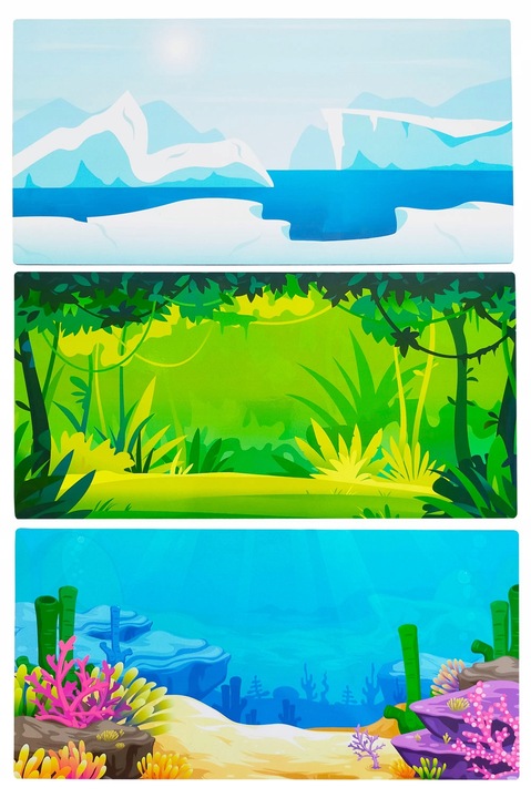 Zwierzęta Świata magnes układanka magnetyczna 81 szt