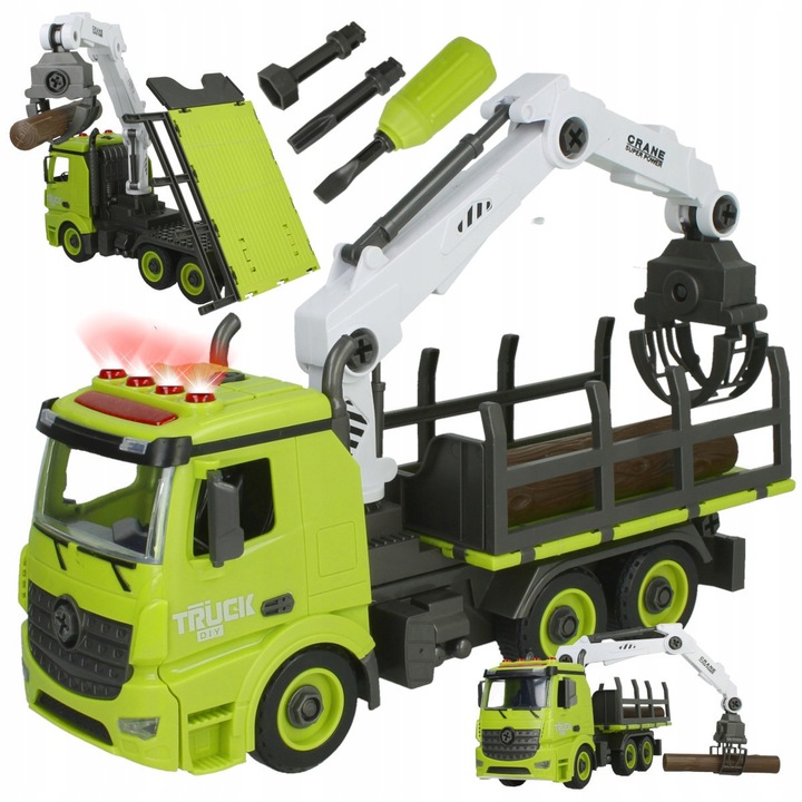 Auto Do Skręcania Rozkręcania Mały Mechanik Jeździ z Napędem Światła Dźwięk