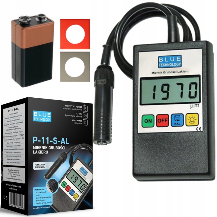MIERNIK GRUBOŚCI LAKIERU P-11-S-AL SONDA KULKOWA