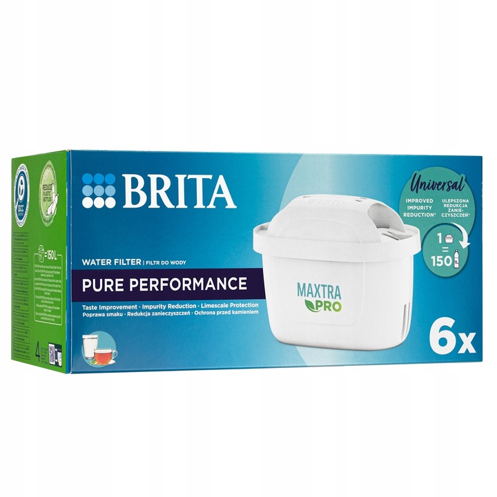 6x Wkład filtr do wody BRITA MAXTRA PLUS PRO PURE PERFORMANCE ORYGINAŁ