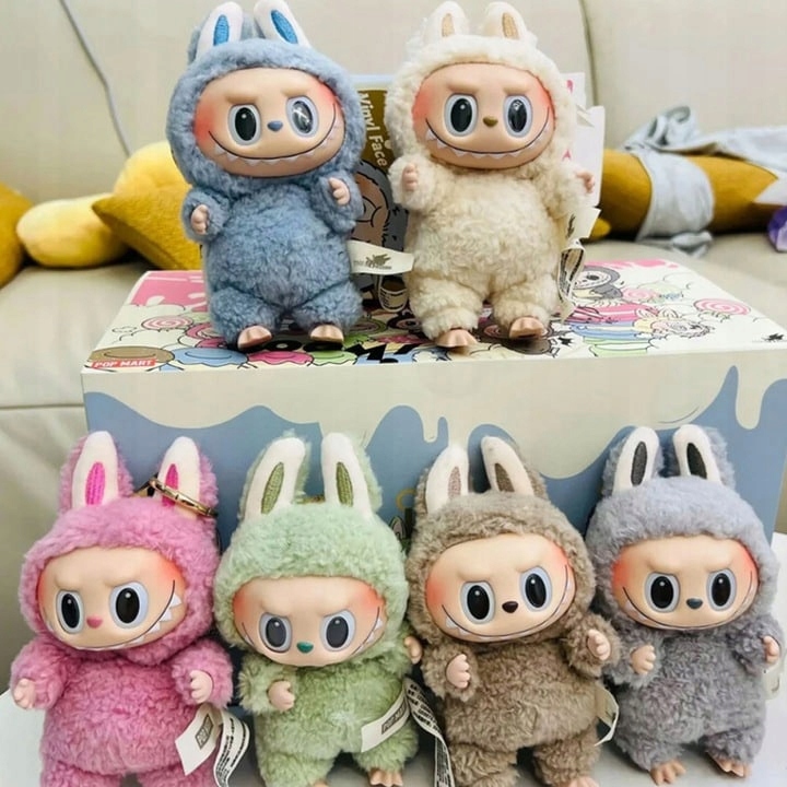 Figurka Labubu doll Pop Mart lalka The Monster Exciting Macarons Vinyl Face