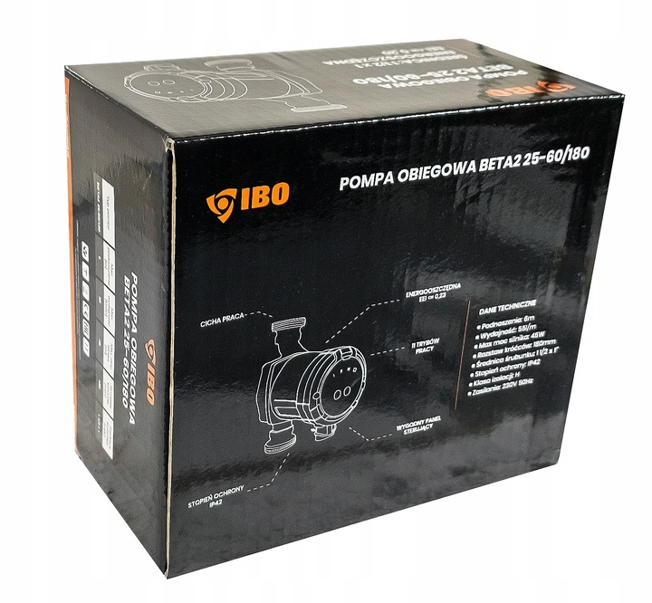 POMPA OBIEGOWA ELEKTRONICZNA DO PIECA KOTŁA C.O. ŚRUBUNKI BETA 2 25-60/180