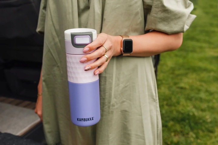 Kubek termiczny KAMBUKKA Etna Grip Różowo - fioletowy