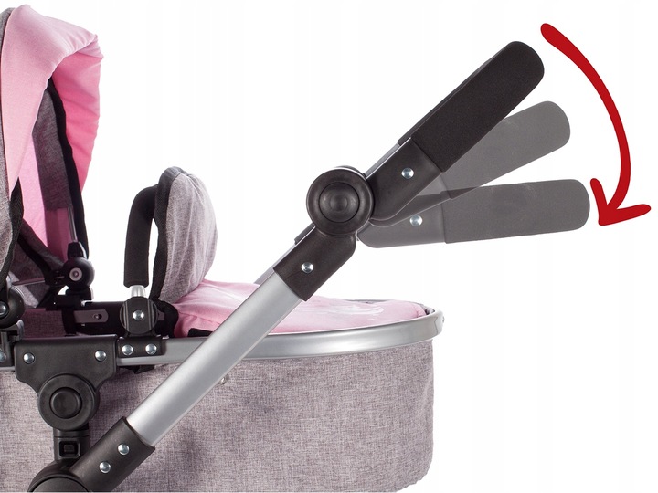 WÓZEK dla Lalek 2w1 Głęboki SPACERÓWKA GONDOLA Składany Princess + TORBA