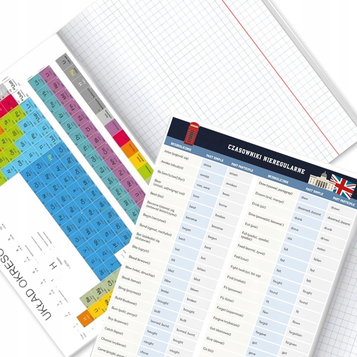 ZESTAW 10 ZESZYTÓW TEMATYCZNYCH PRZEDMIOTOWYCH ZE ŚCIĄGĄ 60k A5 INTERDRUK