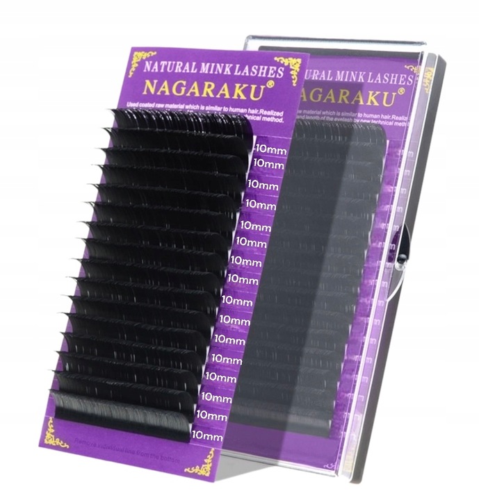 RZĘSY NAGARAKU PREMIUM DŁUGOŚĆ 10MM GRUBOŚĆ 0,5MM