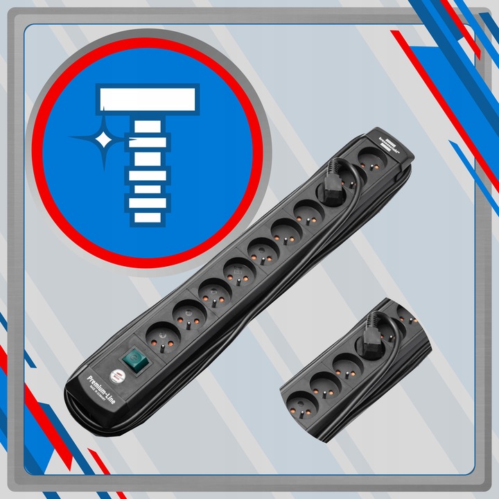 LISTWA ZASILAJĄCA PRZEDŁUŻACZ Z WYŁĄCZNIKIEM 10G 3M BRENNENSTUHL