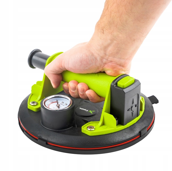 PRZYSSAWKA DO PŁYTEK PRÓŻNIOWA Z POMPKĄ MANOMETR UCHWYT do SZYB GLAZURY 120