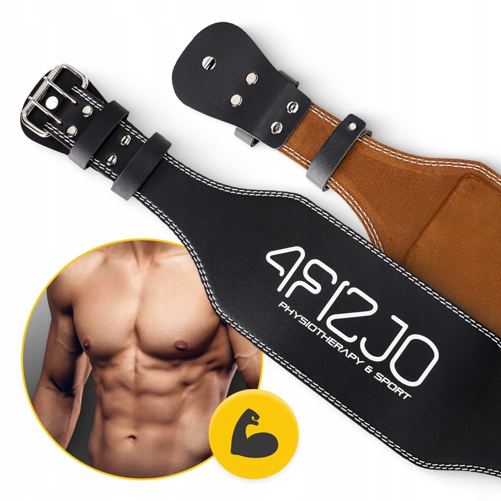 PAS KULTURYSTYCZNY SKÓRZANY STABILIZATOR KRZYŻOWY USZTYWNIAJĄCY KRĘGOSŁUP M