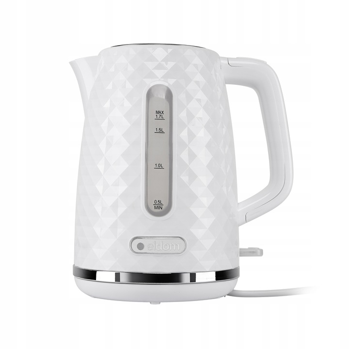 CZAJNIK ELEKTRYCZNY BEZPRZEWODOWY C280B BIAŁY 1,7L ELDOM