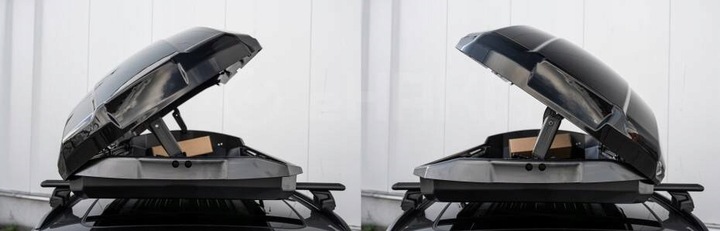 BAGAŻNIK DACHOWY BOX BOKS KUFER HAKR ETERNAL 600 Litrów CZARNY POŁYSK