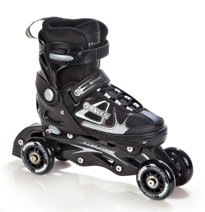 Rolko-Wrotki 3w1 Regulowane RAVEN Spirit Black/White 37-40