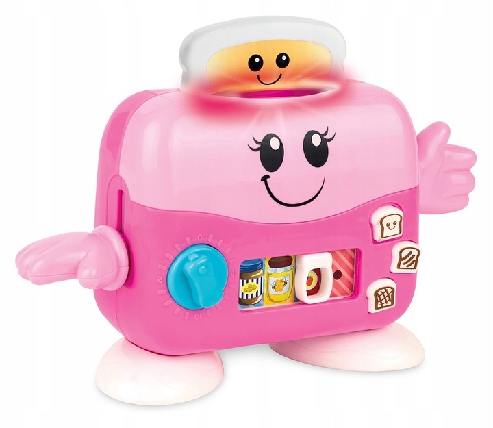 Toster dla dzieci mówi 50 słów świeci gra uczy zdrowych nawyków melodie