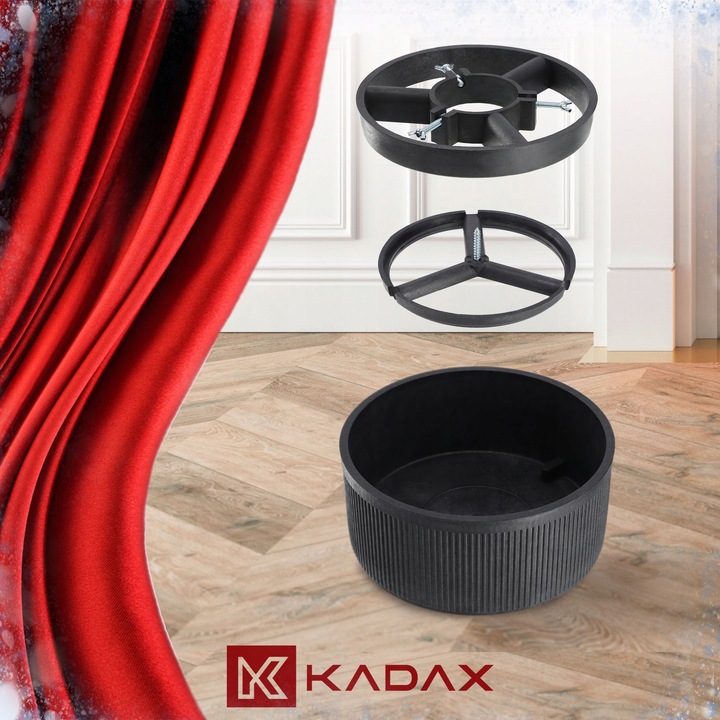 STOJAK POD CHOINKĘ CHOINKI POJEMNIK CHOINKOWY 5 L NA DRZEWKO 1,5 m CZARNY