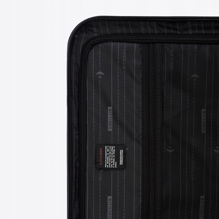 WITTCHEN mała walizka z ABS-u z żebrowaniem czarna