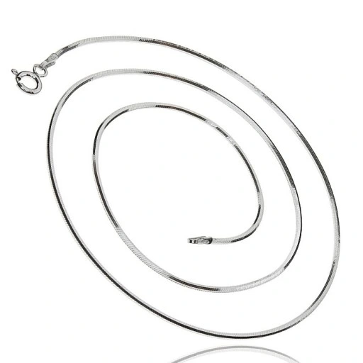 Łańcuszek Srebro Naszyjnik LINKA ŻMIJKA MOCNY 45cm