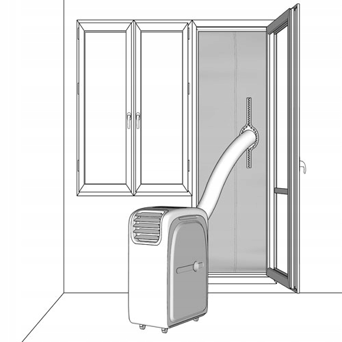 Uszczelka okienna do klimatyzatora na okno balkonowe XL AirStop Warmtec