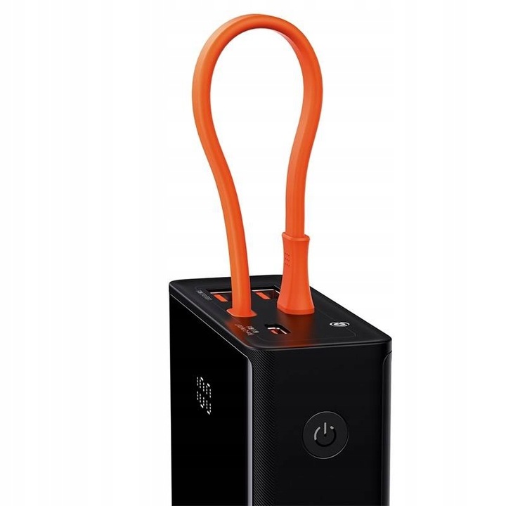 BASEUS DUŻY POWERBANK ELF ŁADOWARKA 20000MAH PD USB-C KABEL USB-C 65W LED