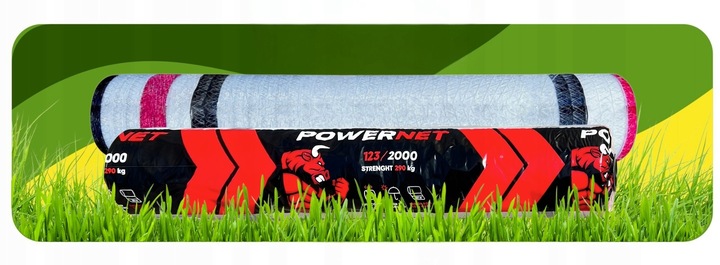 Siatka do bel POWER NET 123x2000m TURBO MOCNA do słomy, siana, kiszonki