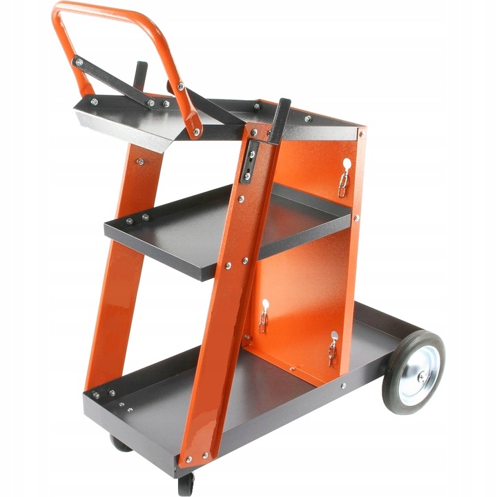 WÓZEK SPAWALNICZY DO SPAWAREK Z PÓŁKAMI STABILNY MOBILNY PÓŁKA NA BUTLĘ