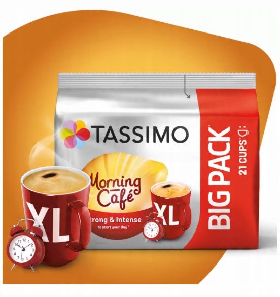 Kapsułki Tassimo Morning Cafe XL 5+1 opakowanie GRATIS! [126 kapsułek]