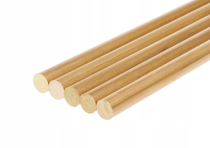 Pręt mosiężny wałek fi 10mm x 1mb | 100cm