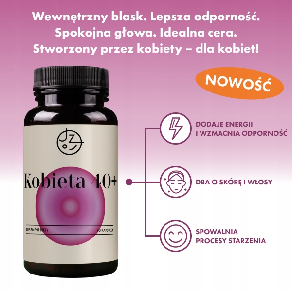 Witaminy i minerały dla Kobiety 40+ Jemy zdrowo 90 kapsułek