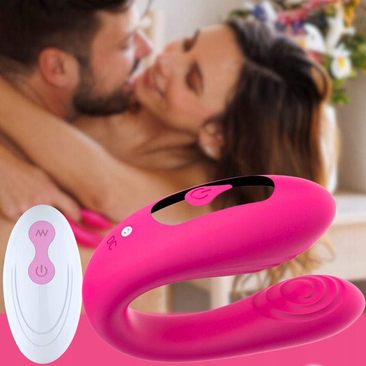WIBRATOR DLA PAR masażer punktu G łechtaczki i penisa prezent NA WALENTYNKI