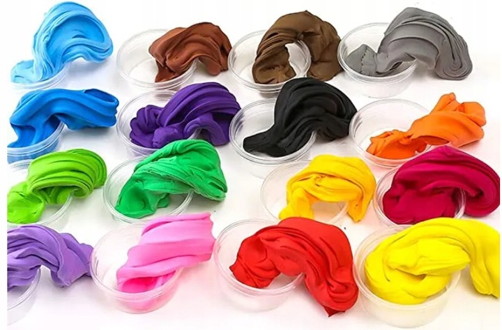 MAGICZNA PIANKOLINA PLASTELINA GLINA POLIMEROWA CLAYDOLL 48 sztuki + Akces