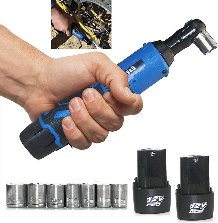 GRZECHOTKA UDAROWA AKUMULATOROWA + 2 akumulatory