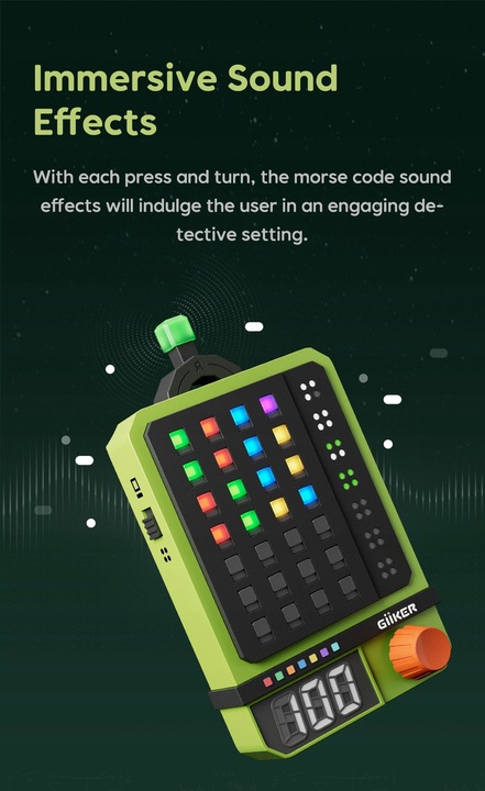 GiiKER Super Dekoder, Elektroniczna Gra Pękania Kodów, 600 Poziomów Solo &