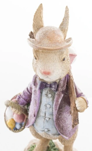 FIGURKA - WIELKANOCNY ZAJĄC KRÓLIK Z PISANKAMI II