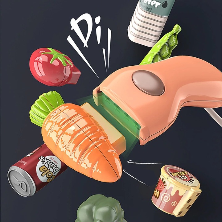 KASA FISKALNA Dla dzieci ZABAWKOWA zestaw SKANER WAGA TELEFON KOSZ ZAKUPY