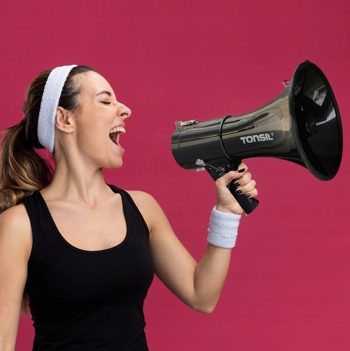 MEGAFON TUBA TONSIL TE 25/20 BLUETOOTH BT MP3 USB SD NAGRYWANIE SYRENA REC