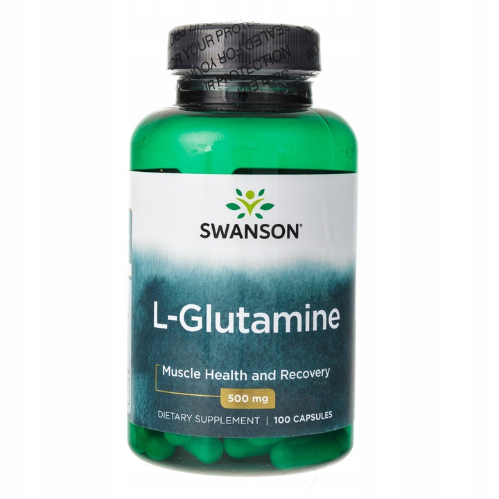 2x SWANSON L-Glutamina 500 mg 100 kaps.